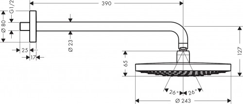 Hansgrohe Raindance Select S 240 26470000