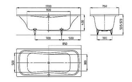 Kaldewei Dyna Duo 170x75