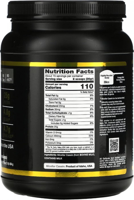 California Gold Nutrition Micellar Casein