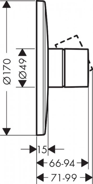 Axor Uno 45605000