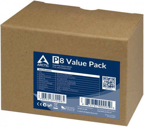 ARCTIC P8 Pack of 5 Value Pack