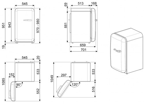 Smeg FAB10HLWH5