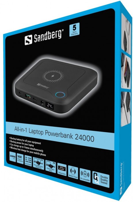 Sandberg All-in1 Laptop Powerbank 24000