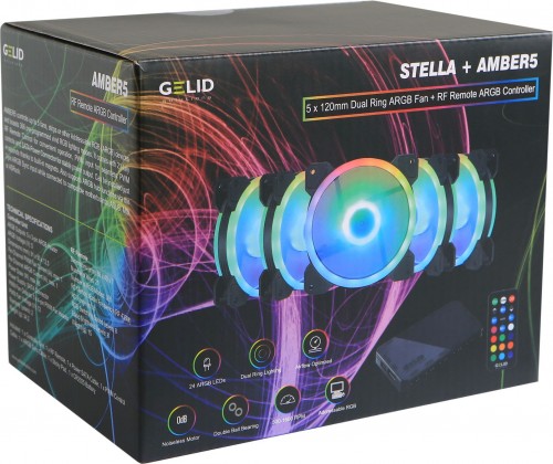 Gelid Solutions AMBER 5 ARGB Combo Bundle