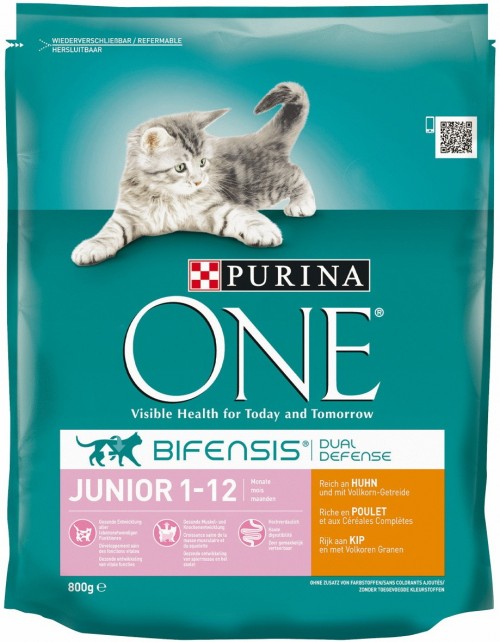 Purina ONE Junior Dual Defense with Chicken 0.8 kg