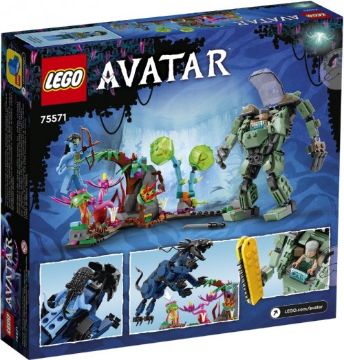 Lego Neytiri and Thanator vs AMP Suit Quaritch 75571