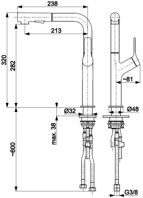 Armatura Duero Design 6623-220-22