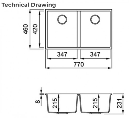 Elleci Quadra 340 Sottotop LGQ34068BSC