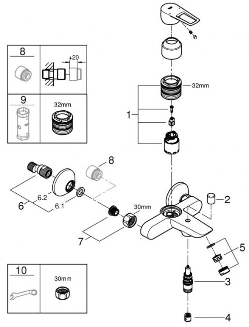 Grohe BauLoop 123225KE