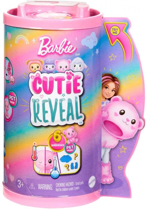 Barbie Cutie Reveal Chelsea Teddy Bear HKR19