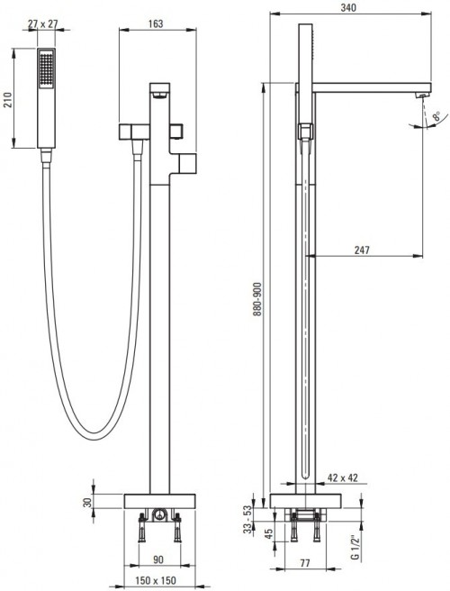 Deante Hiacynt BQH 017M