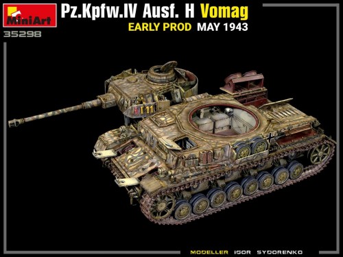 MiniArt Pz.Kpfw.IV Ausf. H Vomag Early Prod May 1943 Interio