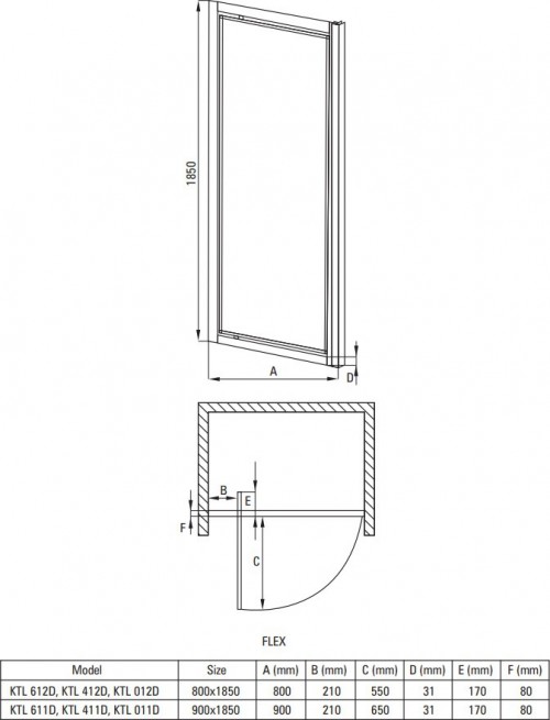 Deante Flex KTL 012D