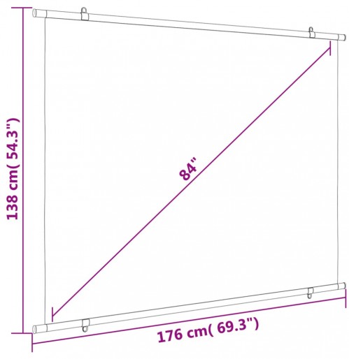 VidaXL Screen 176x138