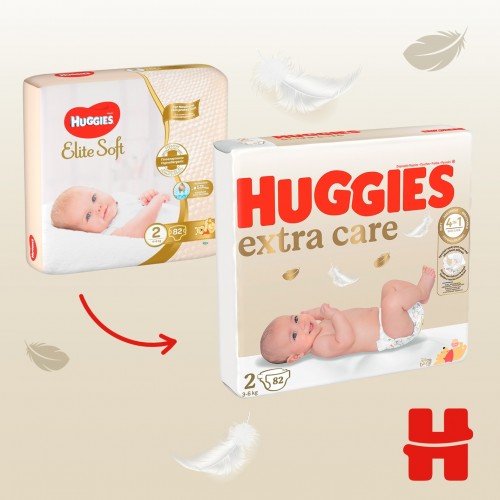 Huggies Extra Care 2 / 82 pcs