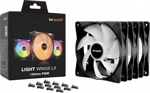 be quiet! Light Wings LX 120 PWM Black Triple Pack