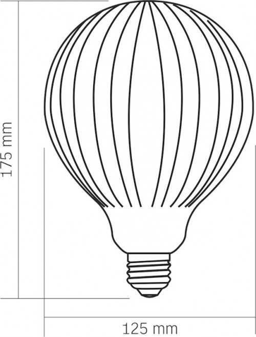 Videx Filament DG125175 4W 3000K E27