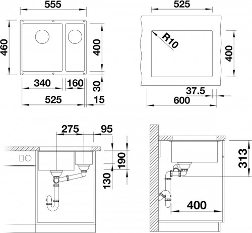 Blanco Subline 340/160-U 513790