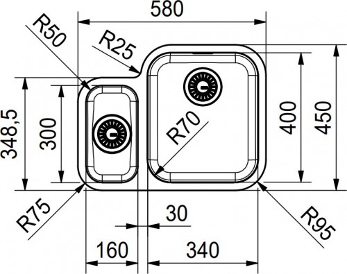 Franke Smart SRX 160 122.0739.593
