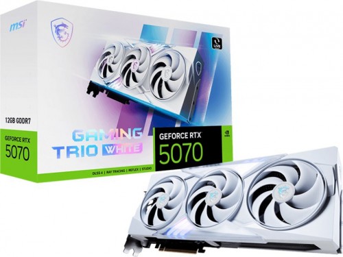 MSI GeForce RTX 5070 12G GAMING TRIO WHITE