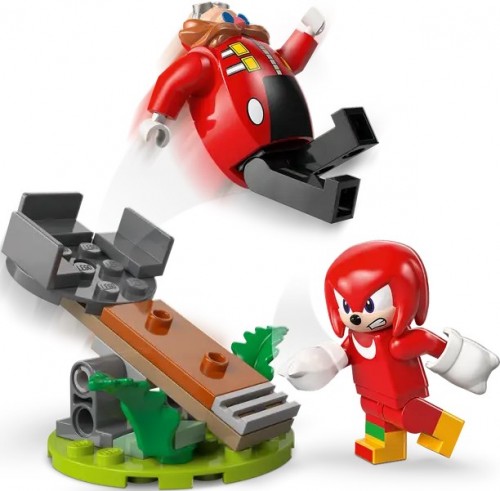 Lego Knuckles vs. Dr. Eggman Egg Crusher Mech 77005