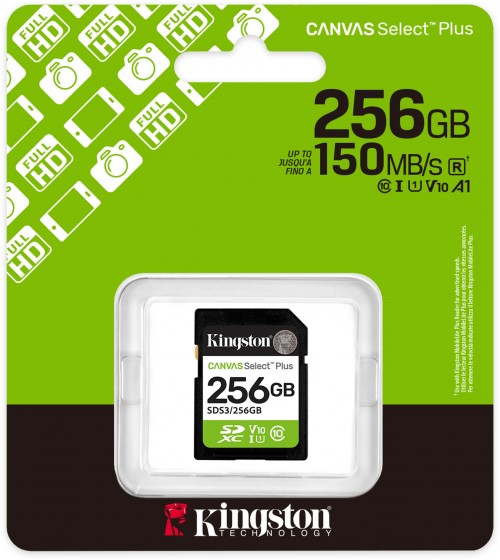Kingston SD Canvas Select Plus Gen3 256Gb