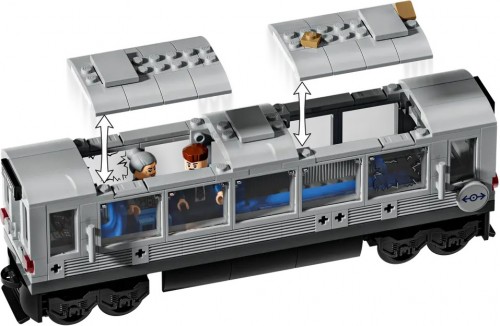 Lego Spider Man vs Doc Ock Subway Train Scene 76321