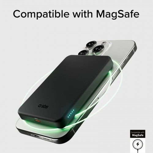 SBS Mag Power Bank Qi2 5000