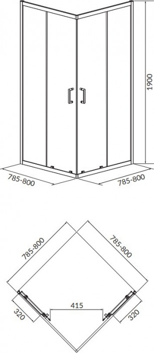 Cersanit Brasco 80x80 S601-226