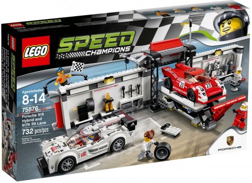 Lego Porsche 919 Hybrid and 917K Pit Lane 75876