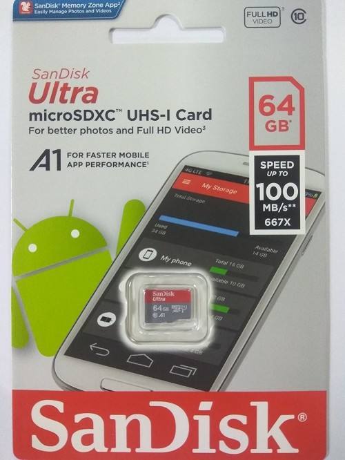 SanDisk Ultra A1 microSDXC Class 10