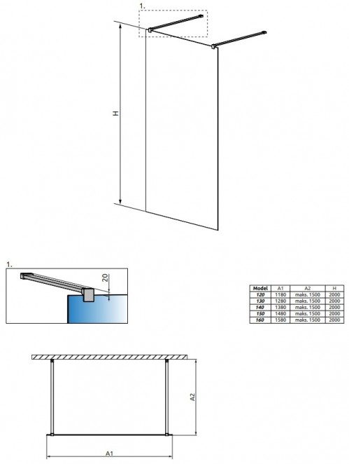 Radaway Modo New I 120