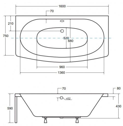 Besco Telimena 160x75