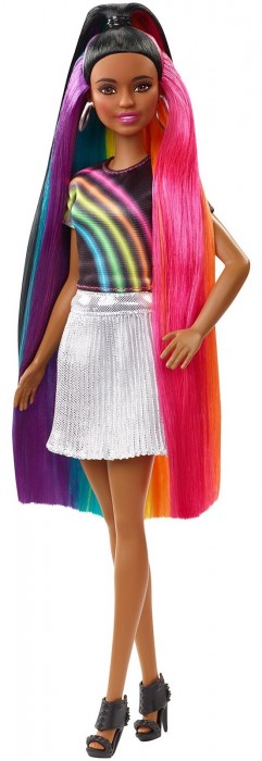 Barbie Rainbow Sparkle Hair FXN97