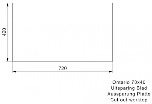 Reginox Ontario 70x40 OKG