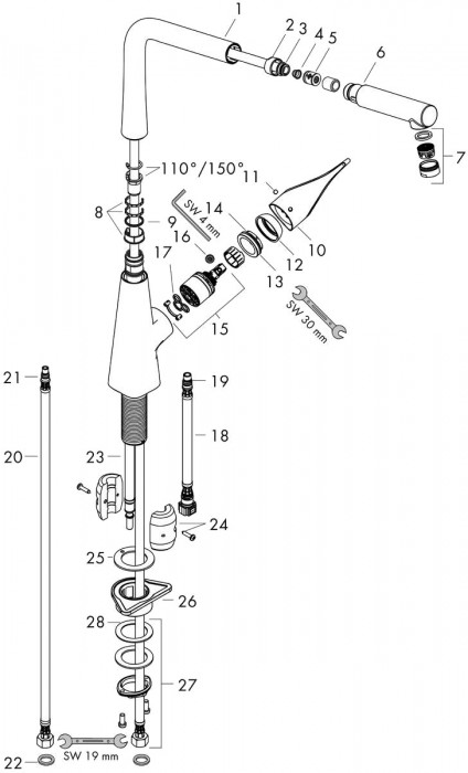 Hansgrohe Metris M71 14781000