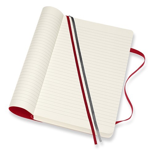 Moleskine Ruled Notebook Expanded Soft Red