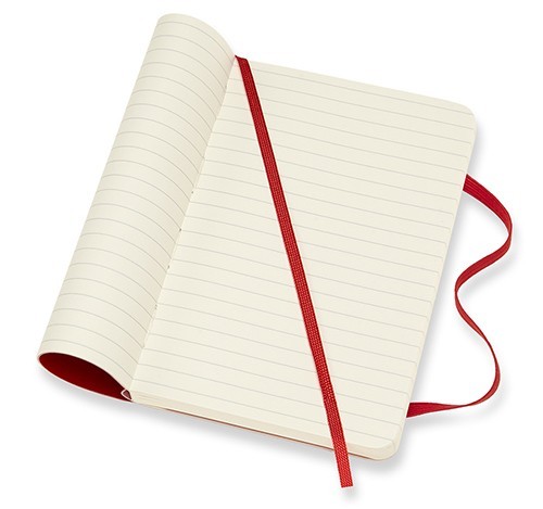 Moleskine Ruled Notebook Pocket Soft Red