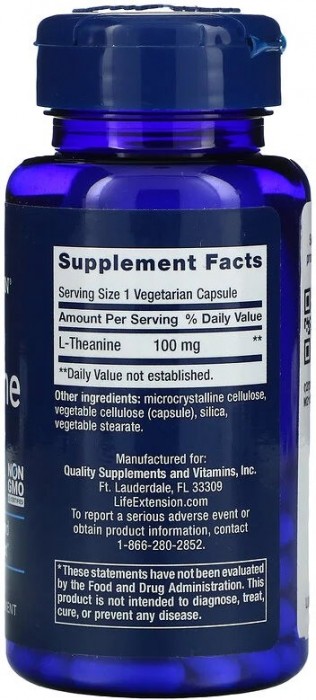 Life Extension L-Theanine 100 mg