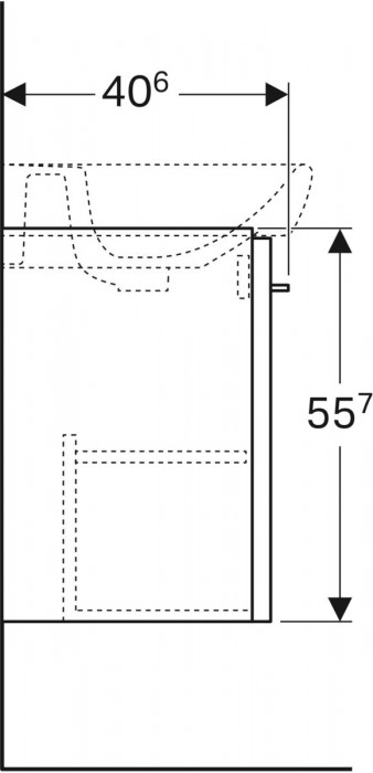 Geberit Selnova Square 55 500.178.01.1