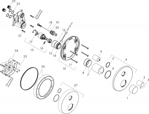 Axor Uno 45405000