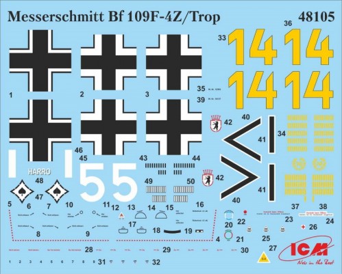 ICM Bf 109 F-4Z/Trop (1:48)