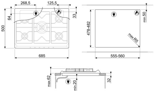 Smeg SE775GH5