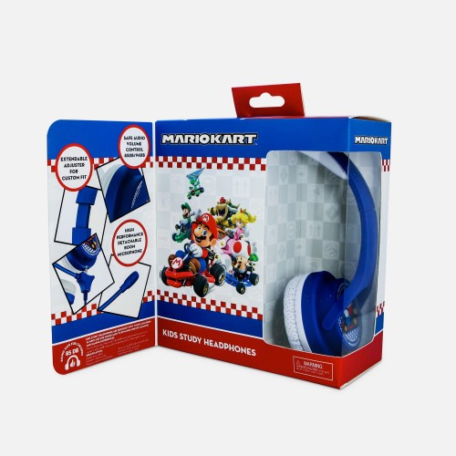 OTL Nintendo Mariokart Blue Kids Interactive Headphones