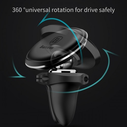 BASEUS Magnetic Air Vent Car Mount with Cable Clip