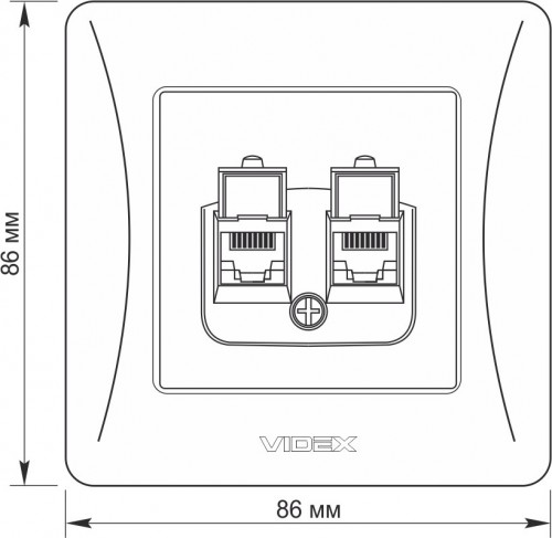 Videx VF-BNSK2PC6-W