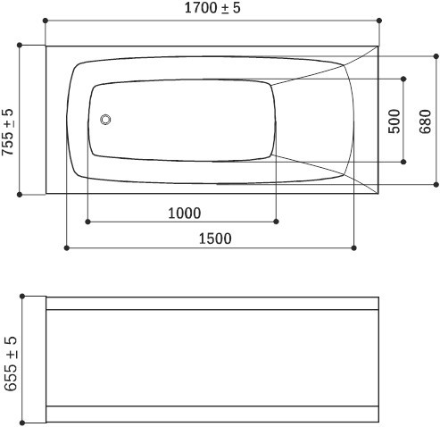 Rialto Lido gidro 170x75