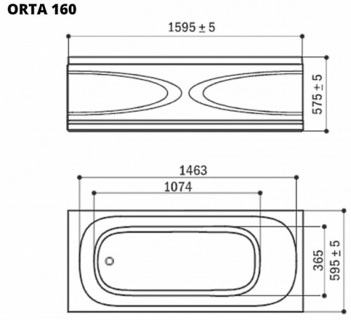 Rialto Orta 160x70