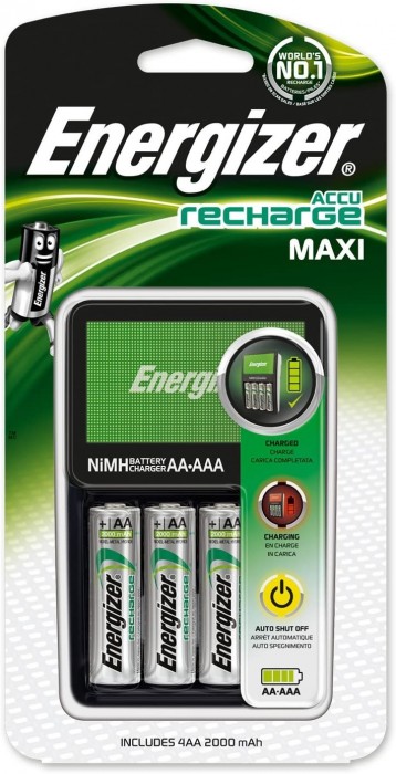 Energizer Maxi Charger + 4xAA 2000 mAh