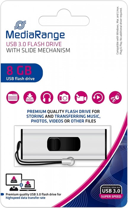 MediaRange USB 3.0 flash drive 8Gb